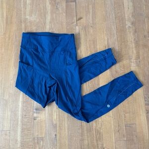 Lululemon Fast & Free 25" Leggings - Blue/Teal